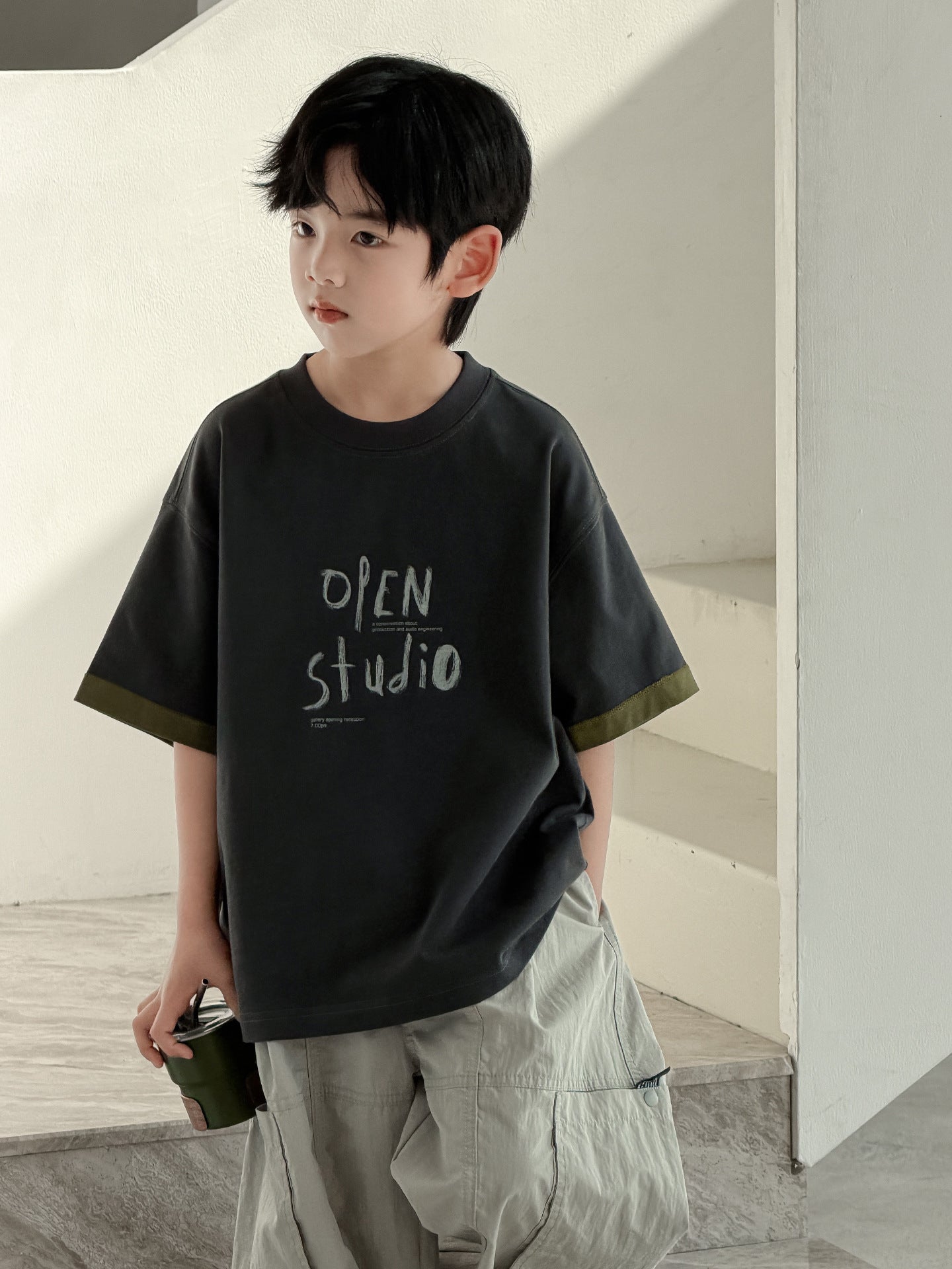 Summer Teens Short Sleeve Half Trendy Children's T-shirt