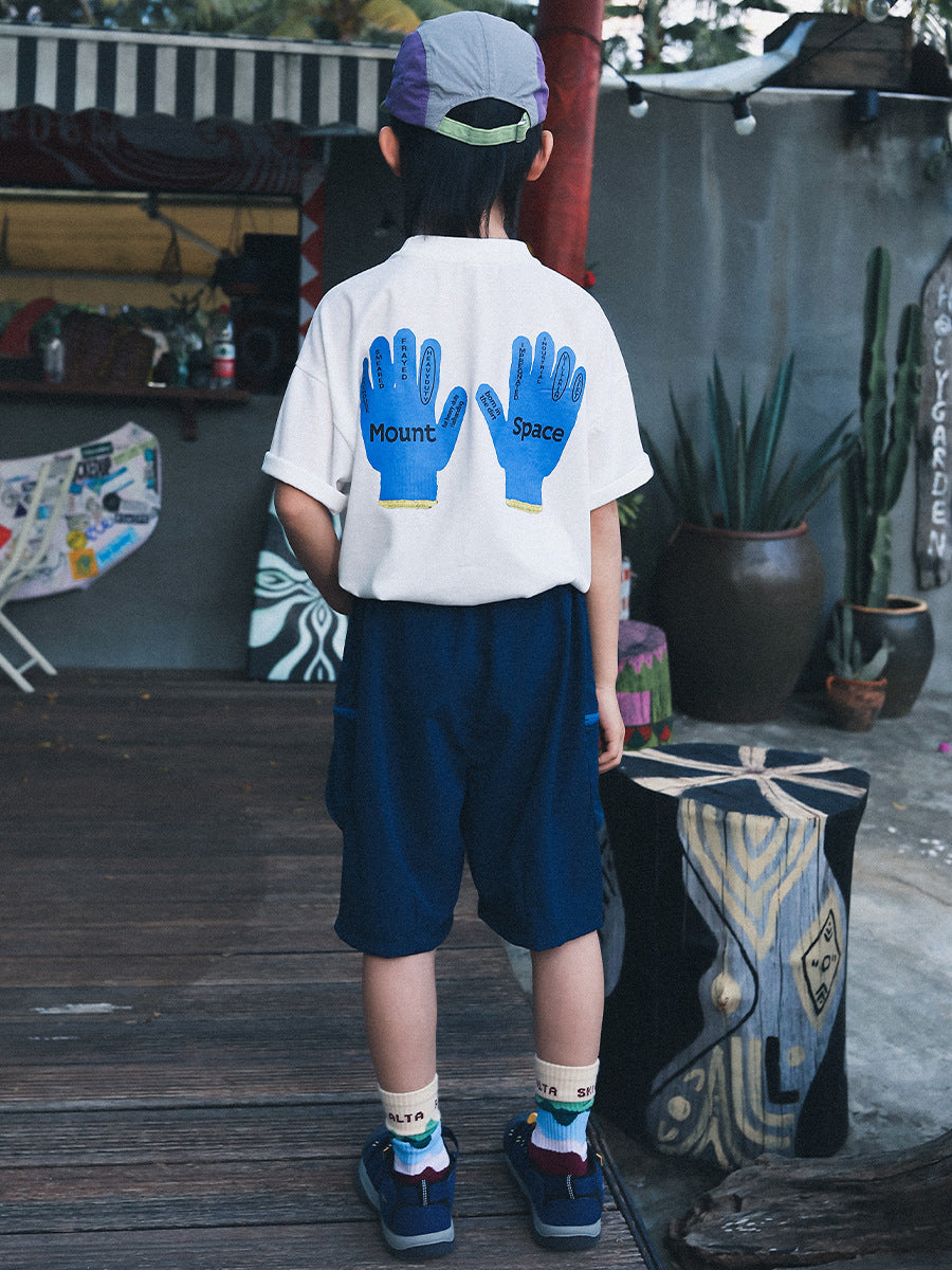 Men's & Children's Mountain Clothing With Pocket Shorts Summer Medium Big Children's Pants