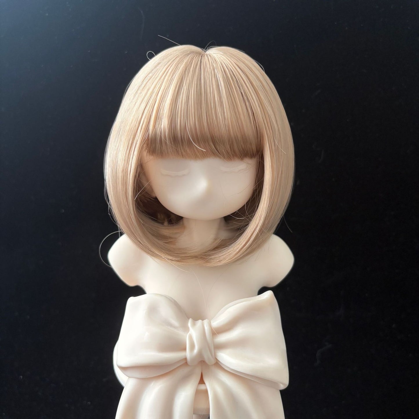 Doll Split Soft Silk Short Hair Straight Bangs Cos Wig