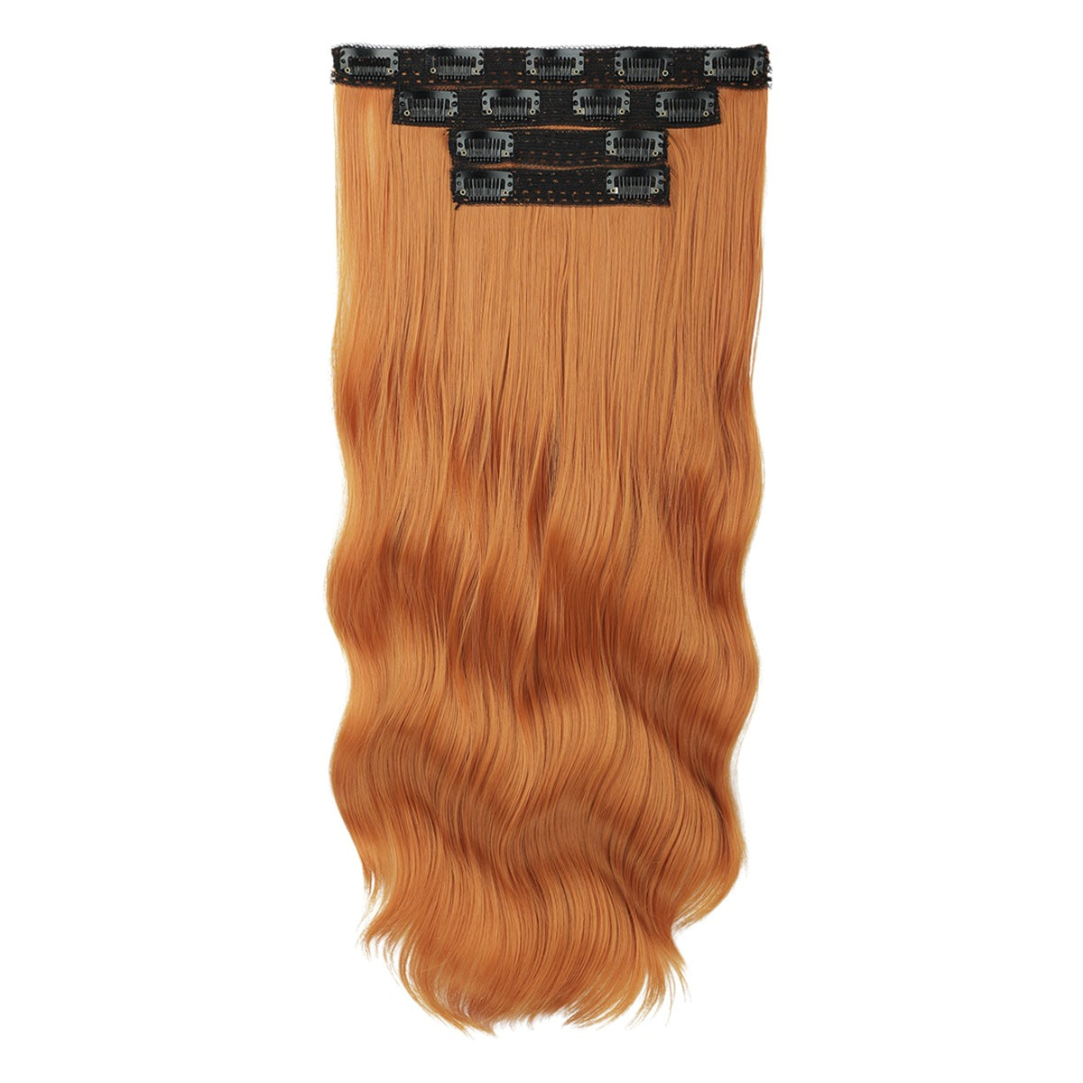 Long Curly Female Set Hairpiece Clip Chemical Fiber Hair Wig