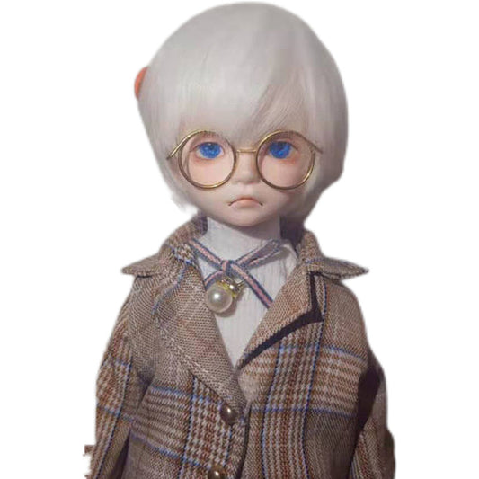 Male Female Doll Artificial Scalp Short Hair Wavy Other Wig