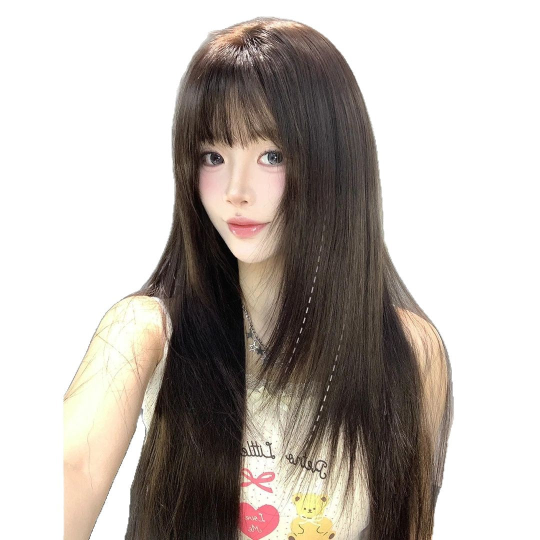 Generation Goddess Female Upgrade Hair Fashion Inner Buckle High Level Long Straight Wig