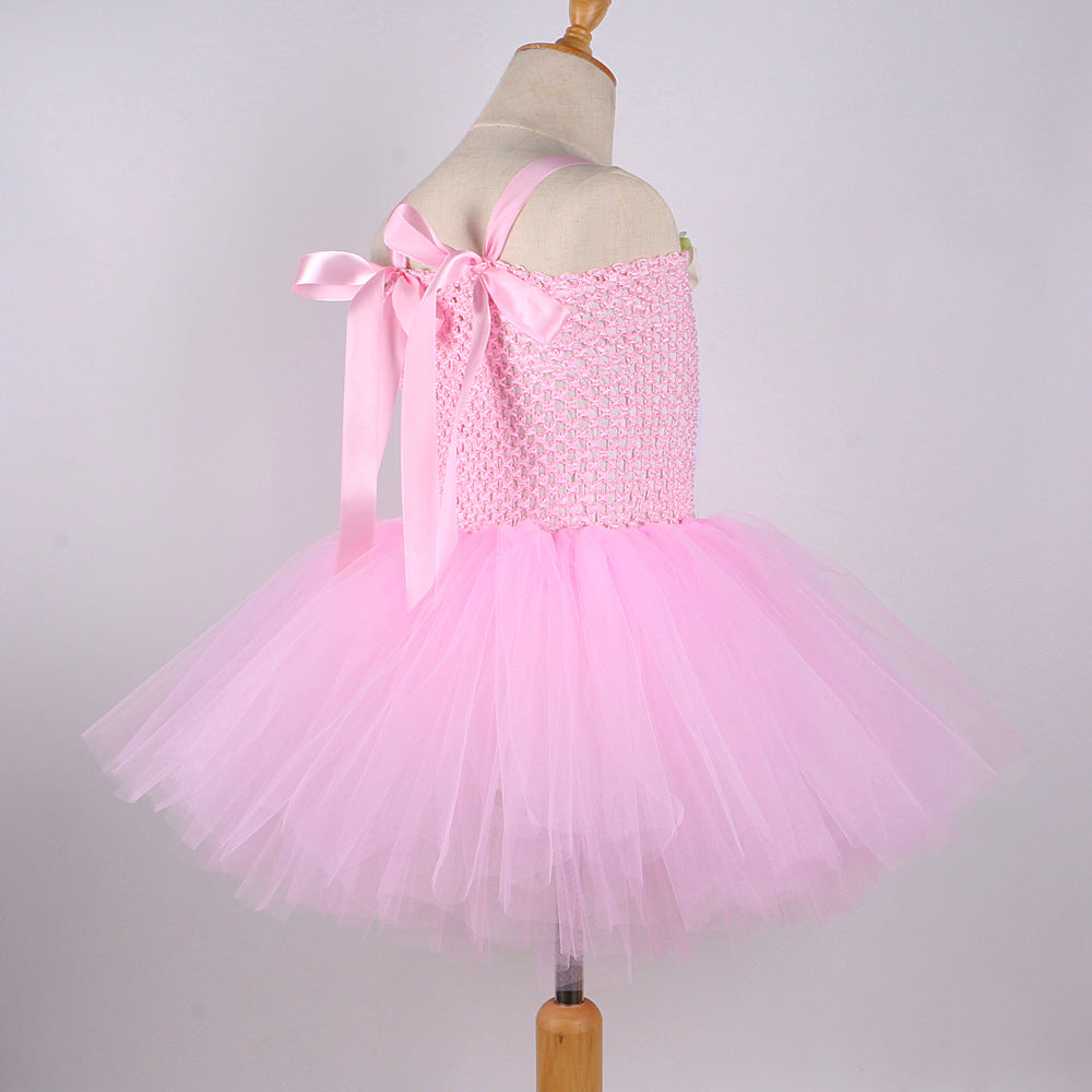 Children's Easter Bunny Skirt Mesh Bubble Princess Children's Dress