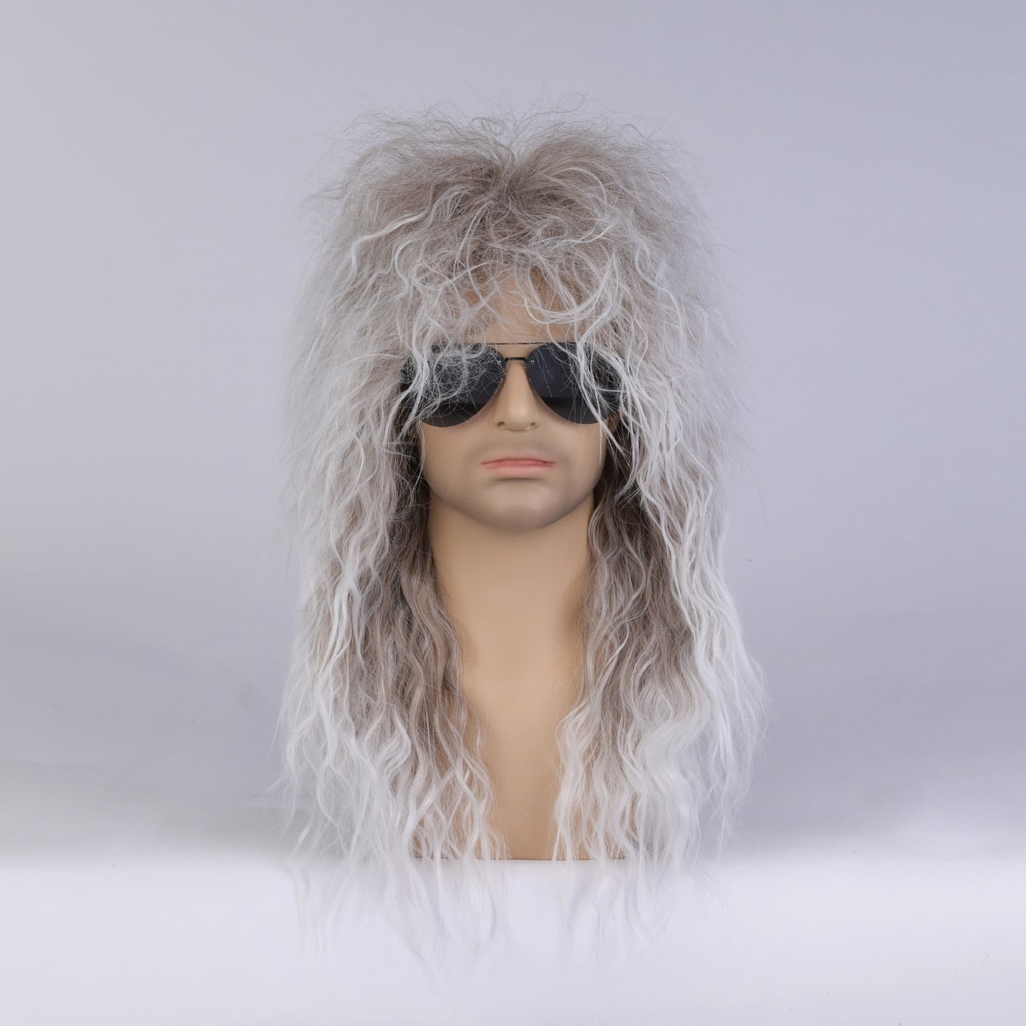 Men's Beggar Curly Hair Stage Halloween Fluffy Hairstyle Wig Long Curls