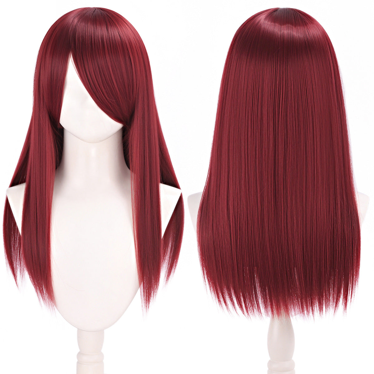 Lord Anime Fiber Rose Color Thickened Long Straight Hair Cos Wig