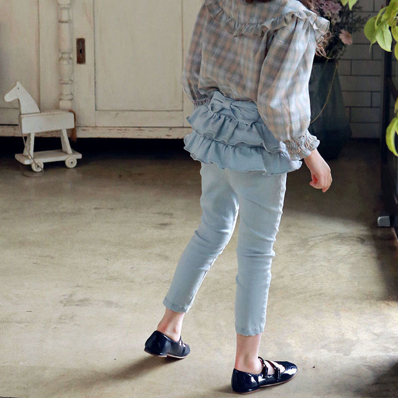 Spring Jeans Strawberry Shan Double Layer Children's Pants