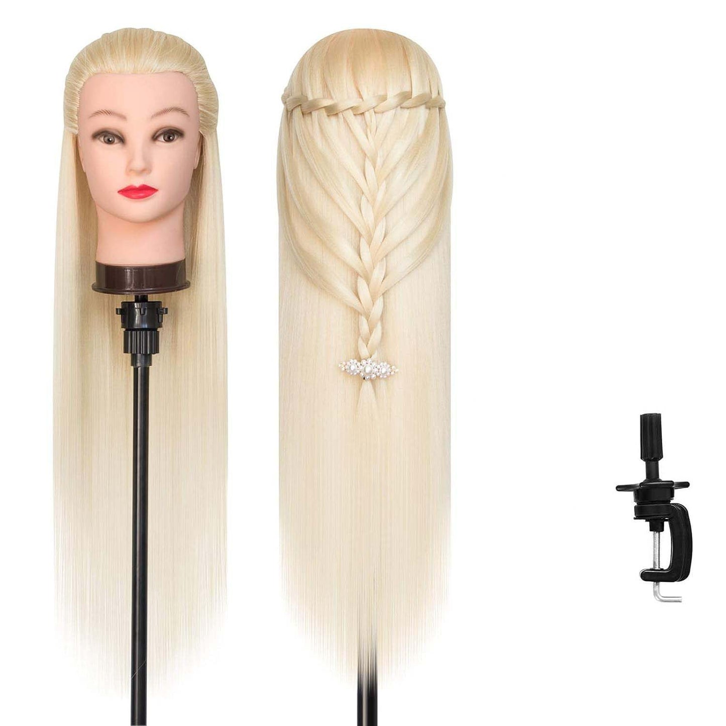 Model Head Practice Hairdressing Hair Cutting Teaching Mock Other Wig