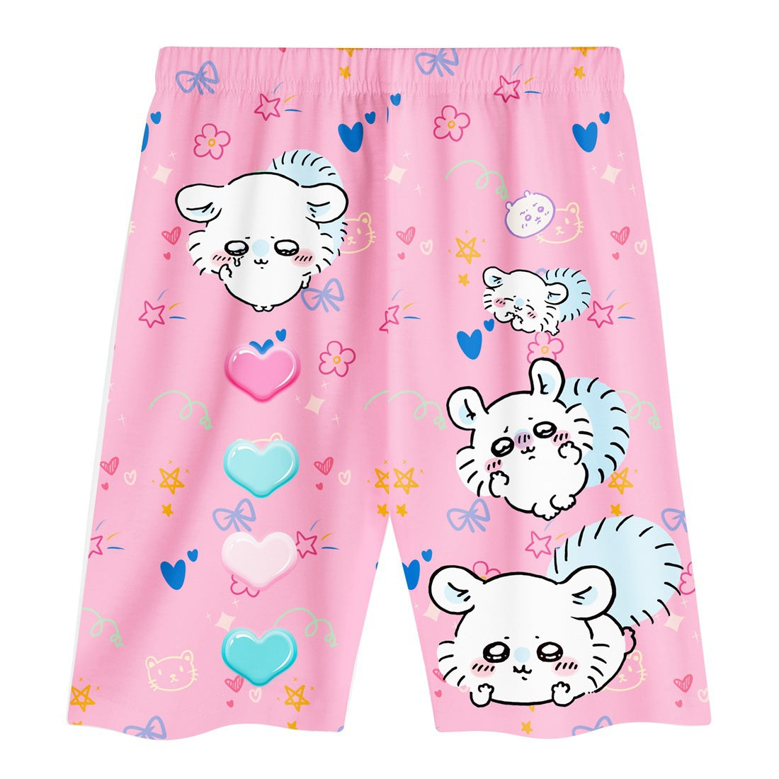 Children's Little Squirrels Cartoon Summer Short Sleeve Children's Suit