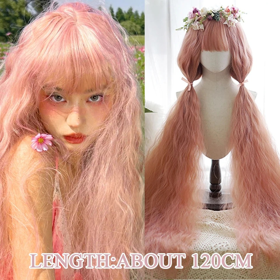 Role Play Dyed Chemical Fiber Whole Top Film Television Long Straight Wig