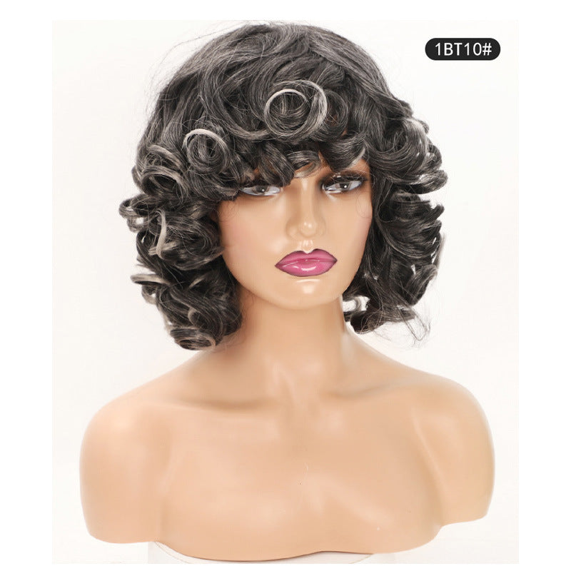 Stylish Unique Cool Classy African Small Wig Short Curly Hair