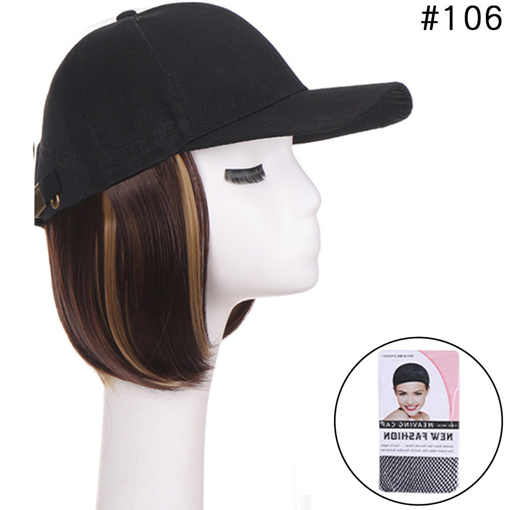 Women's Hat Short Hair One-piece Peaked Cap Summer Other Wig