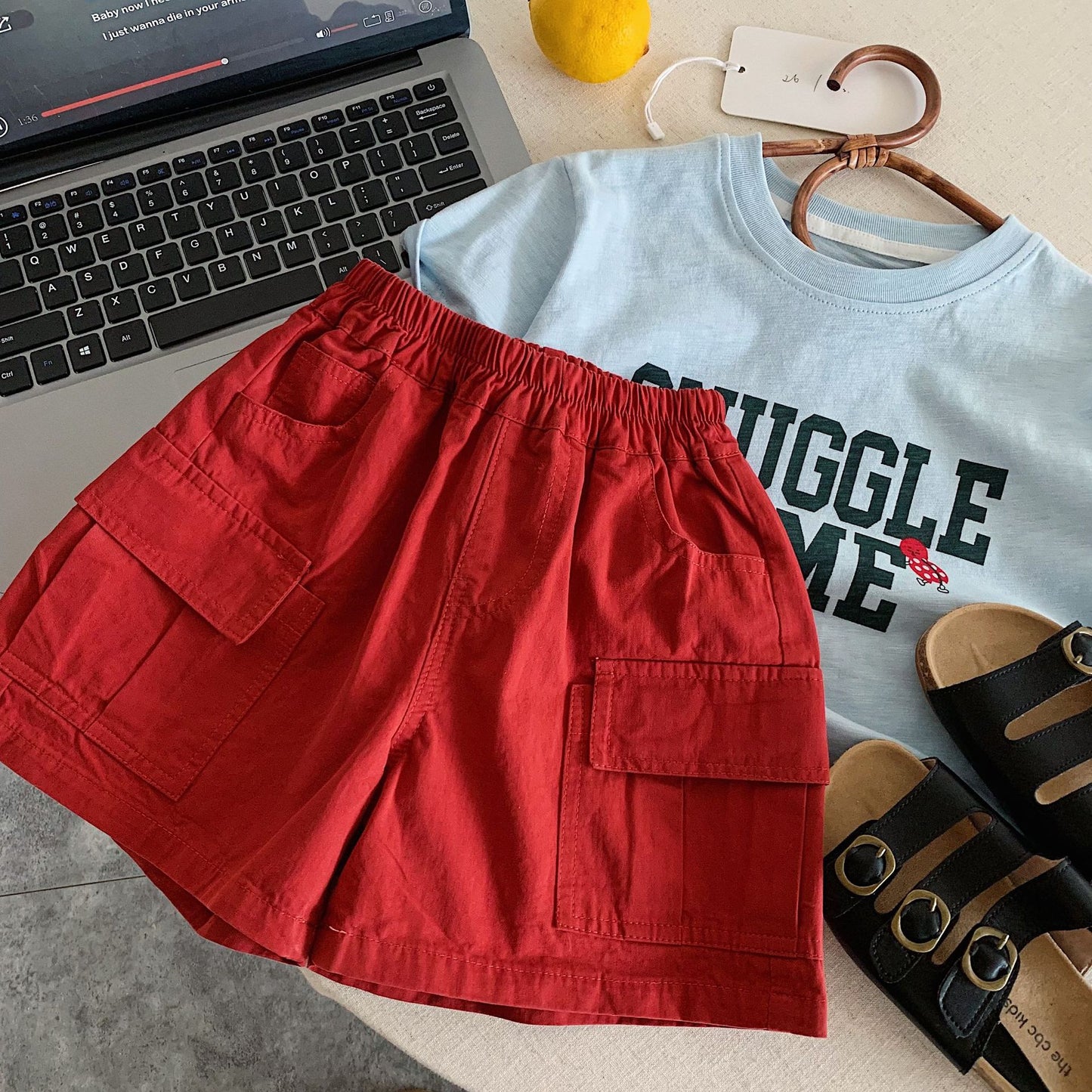 Children's Korean Style Boys Big With Pocket Children's Pants