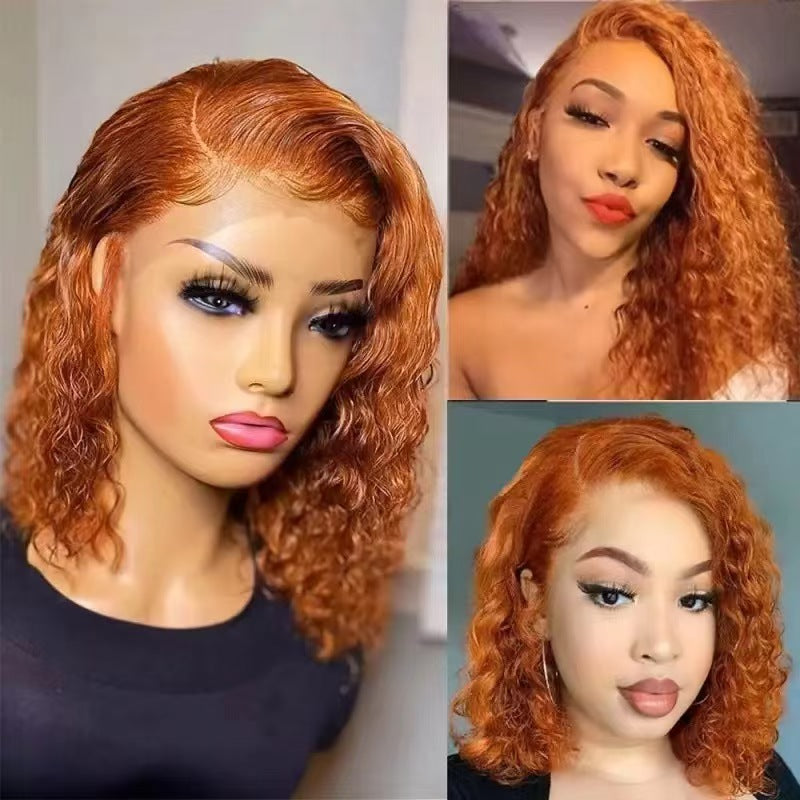 Graceful Attractive Glamorous Deep Wave Raw Wig Long Curls
