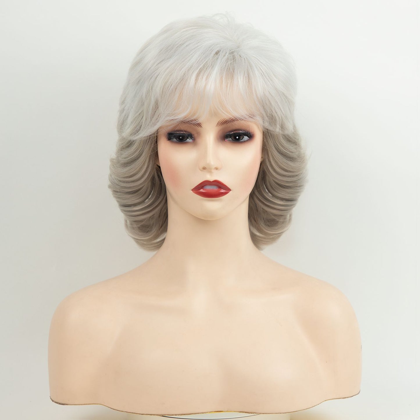 Glamorous Popular Classy Women's Fluffy Headgear Wig Short Curly Hair