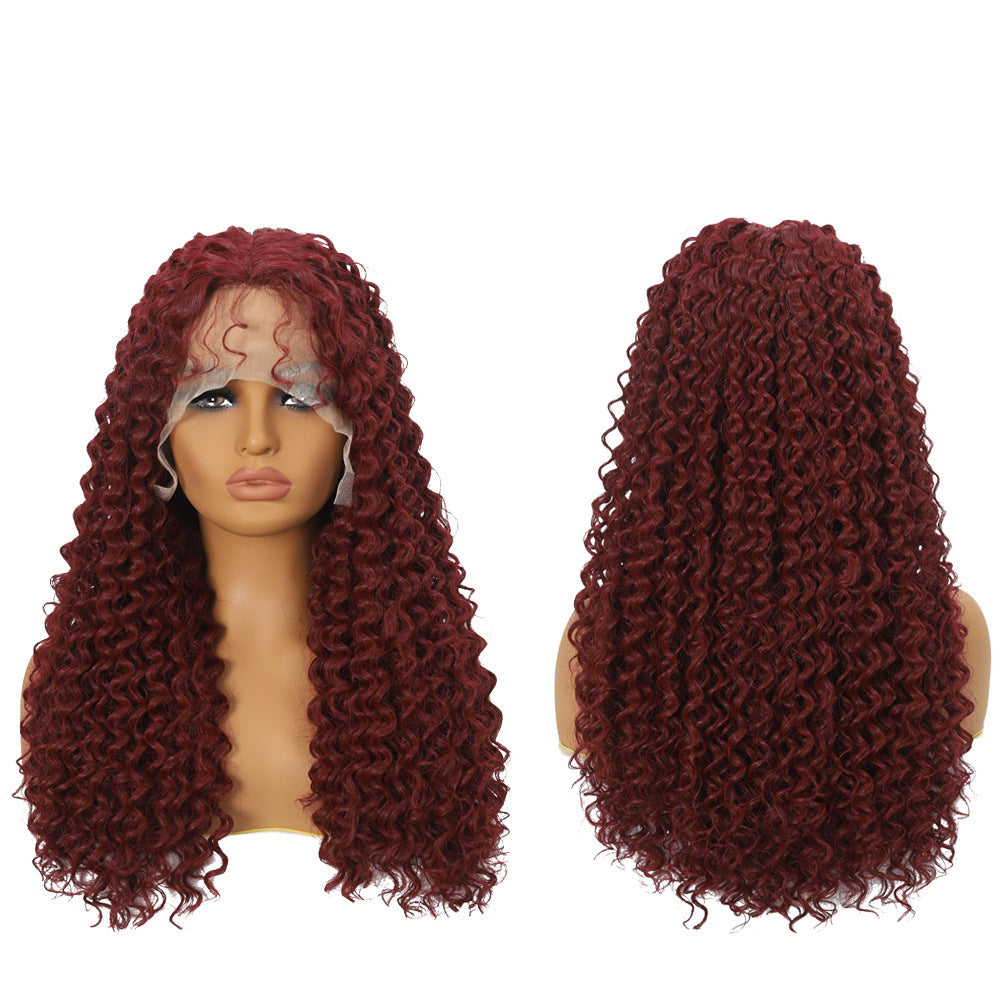 Women's African Small Curly U-shaped Fashion Fluffy Wound Tube Wigs With Wig Long Curls