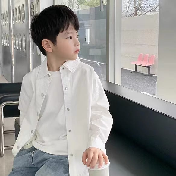 Children's Long Sleeve Clothing Style Design Loose Children's Shirt
