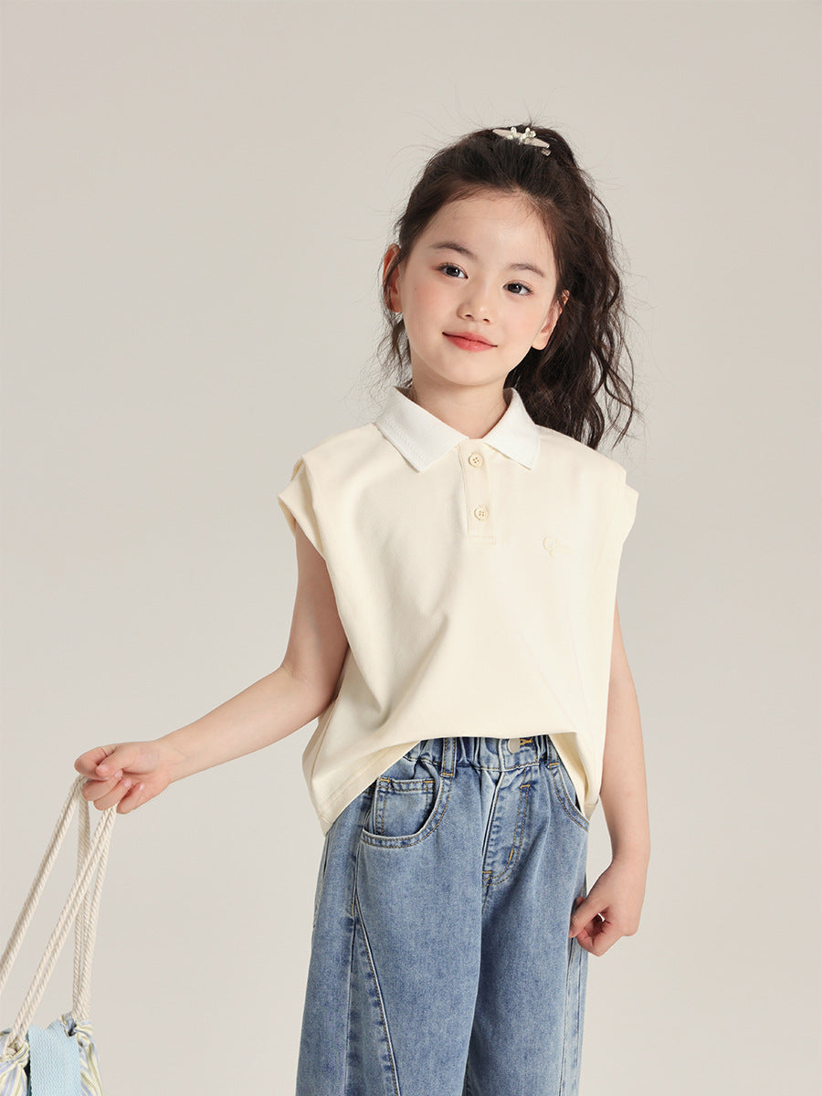 Children's Casual Trend Short-sleeved Playful Lovely Raincoat Three-dimensional Puff Children's T-shirt