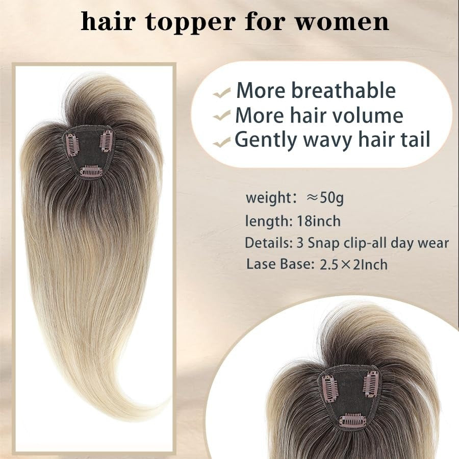Hairpiece Appearance Natural Fluffy Barrettes Hair Extension Lady With Wig