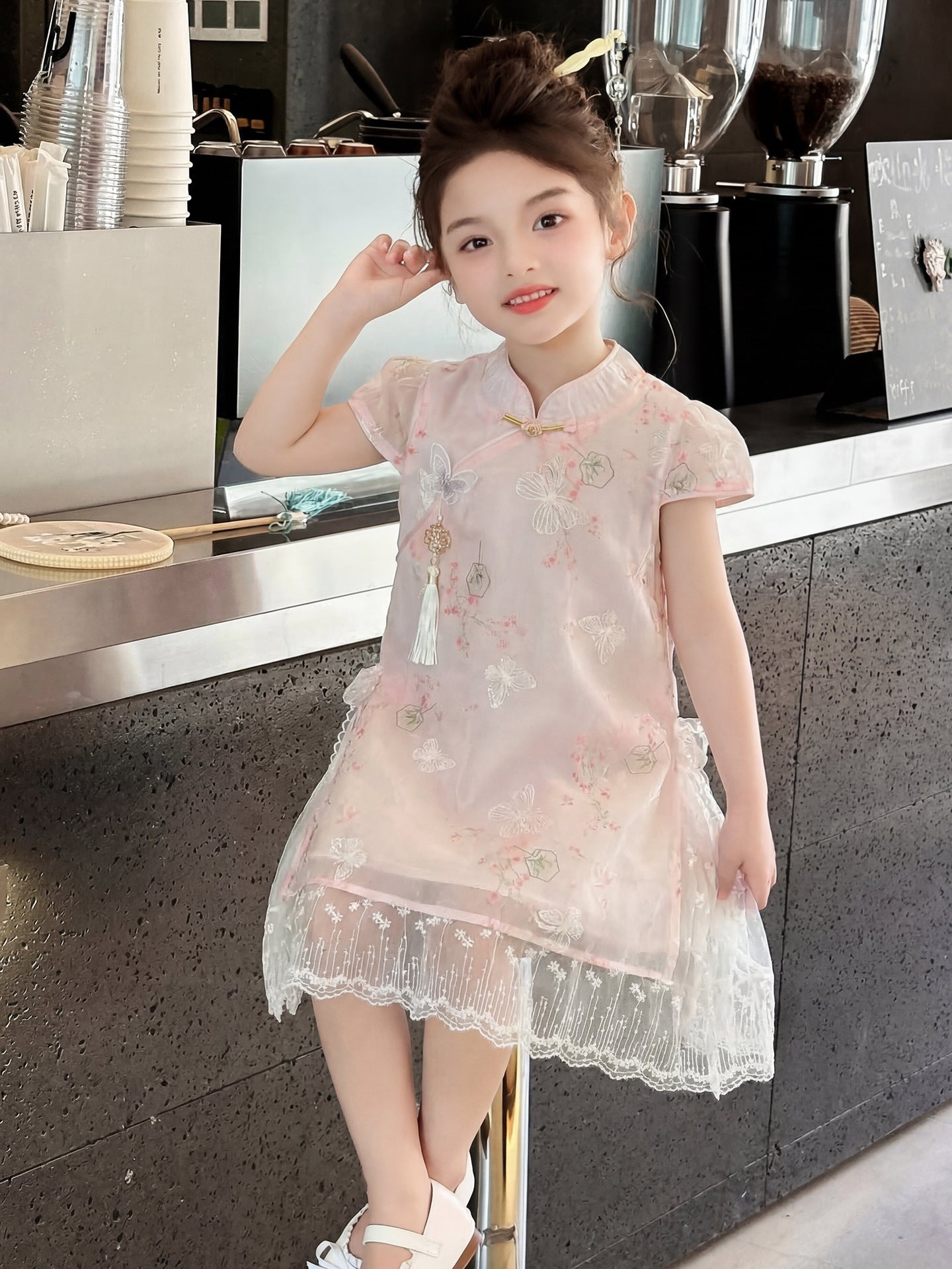 Children's Cheongsam Fashionable National Style Fairy Summer Children's Dress