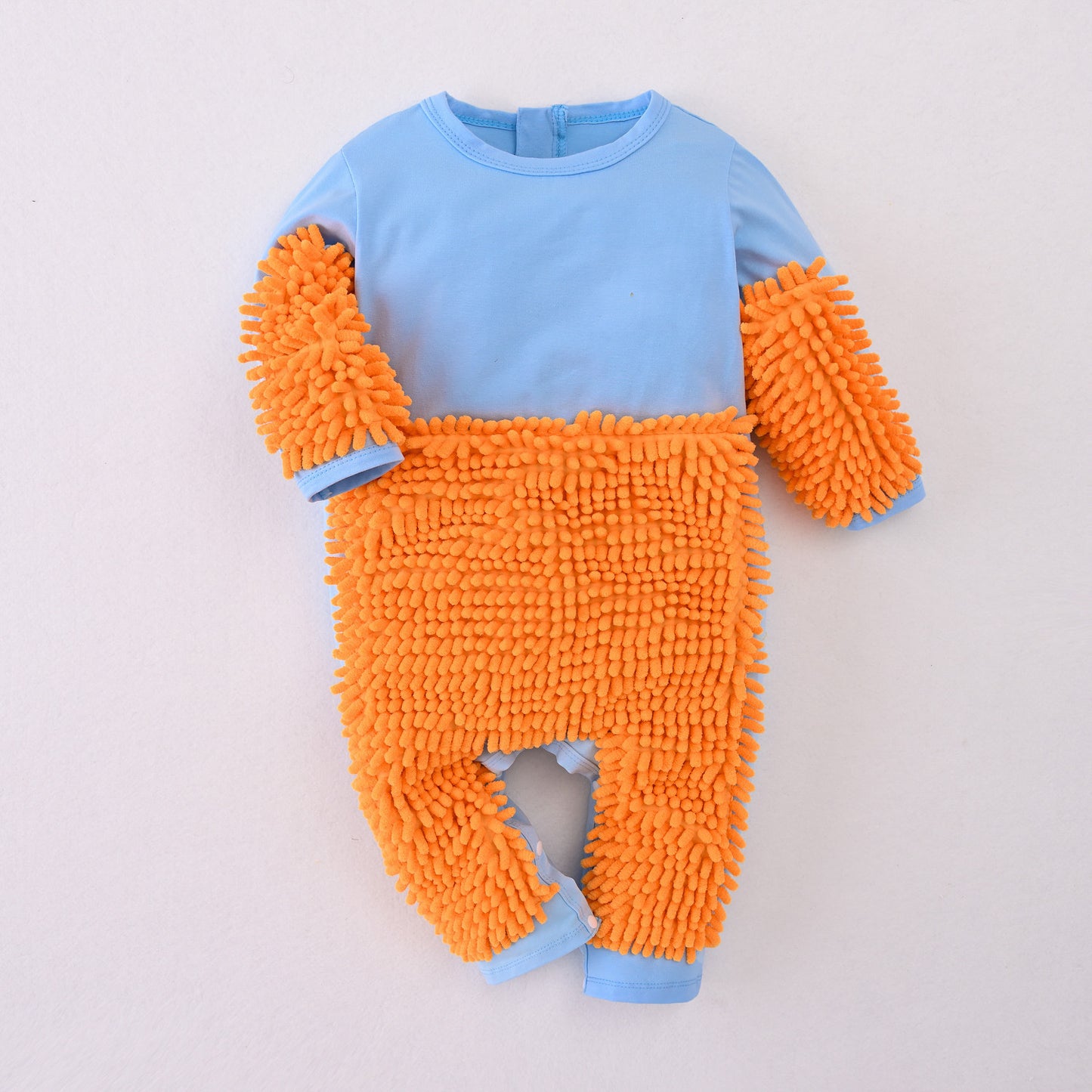 Mop Man Crawling Jumpsuit Zipper Overclothes Jumpsuit, Climbing Suit