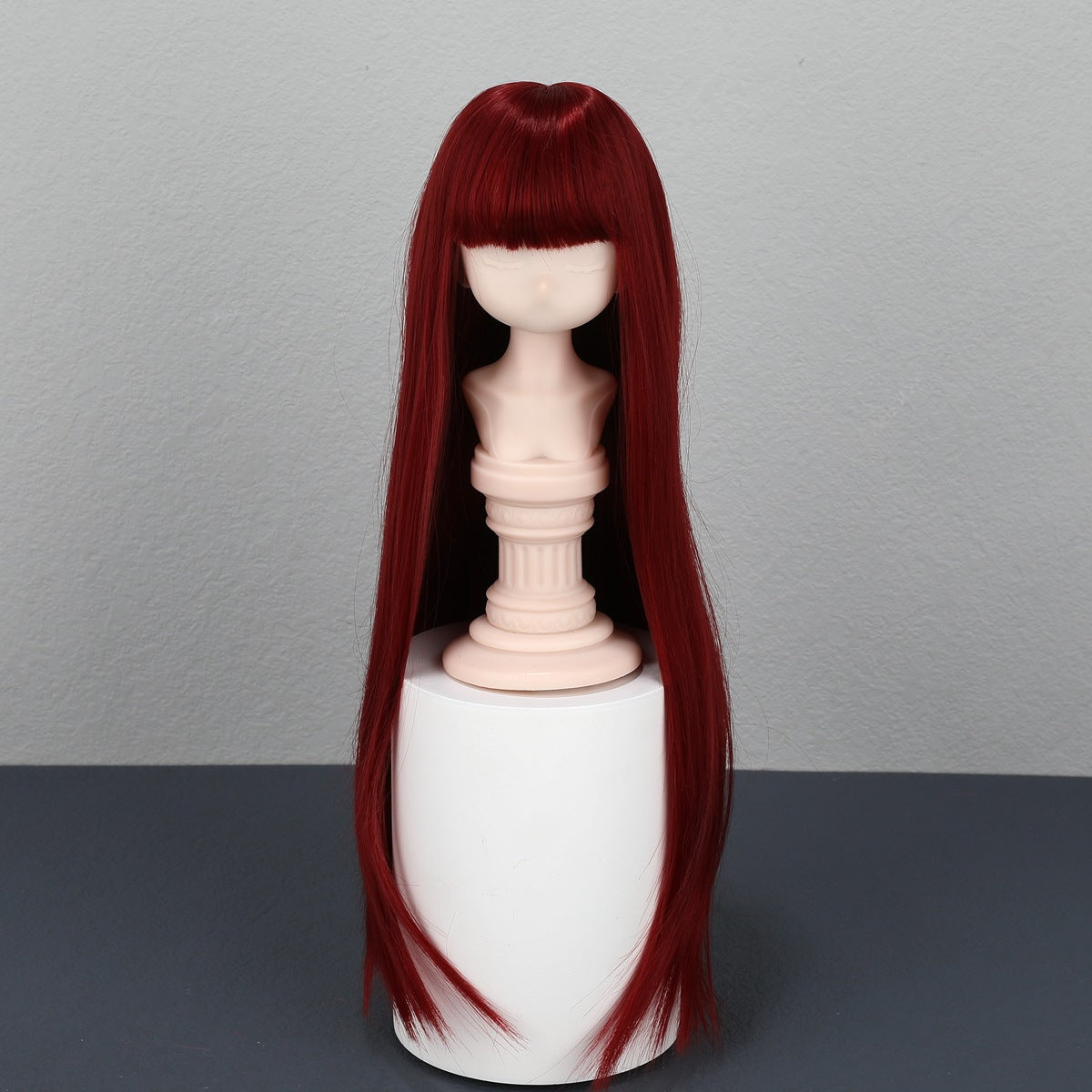 Queen Doll Basic Straight Bangs Rough Long Hair Split Cos Wig