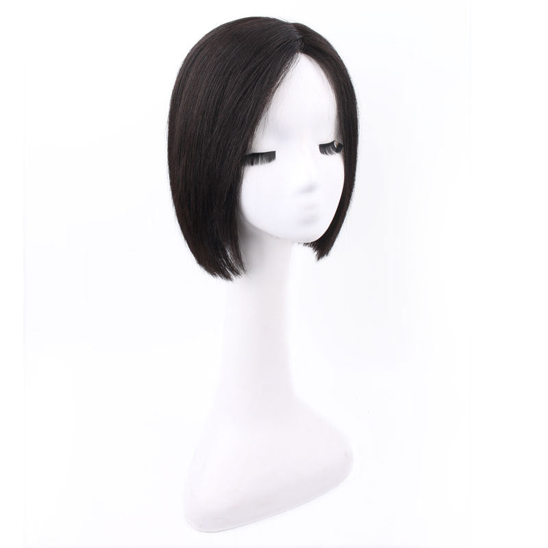 Women's Full Head Forehead Invisible Edge Top Real Hair Wig