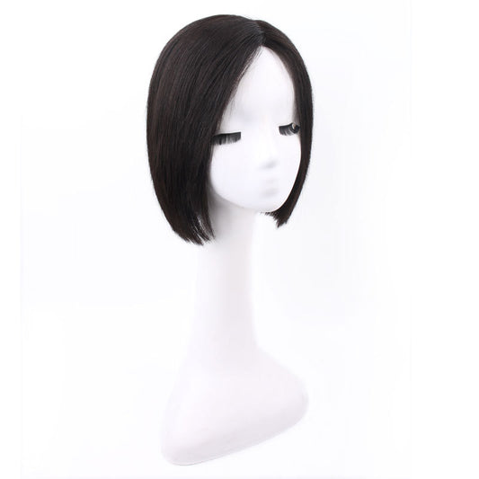 Women's Full Head Forehead Invisible Edge Top Real Hair Wig