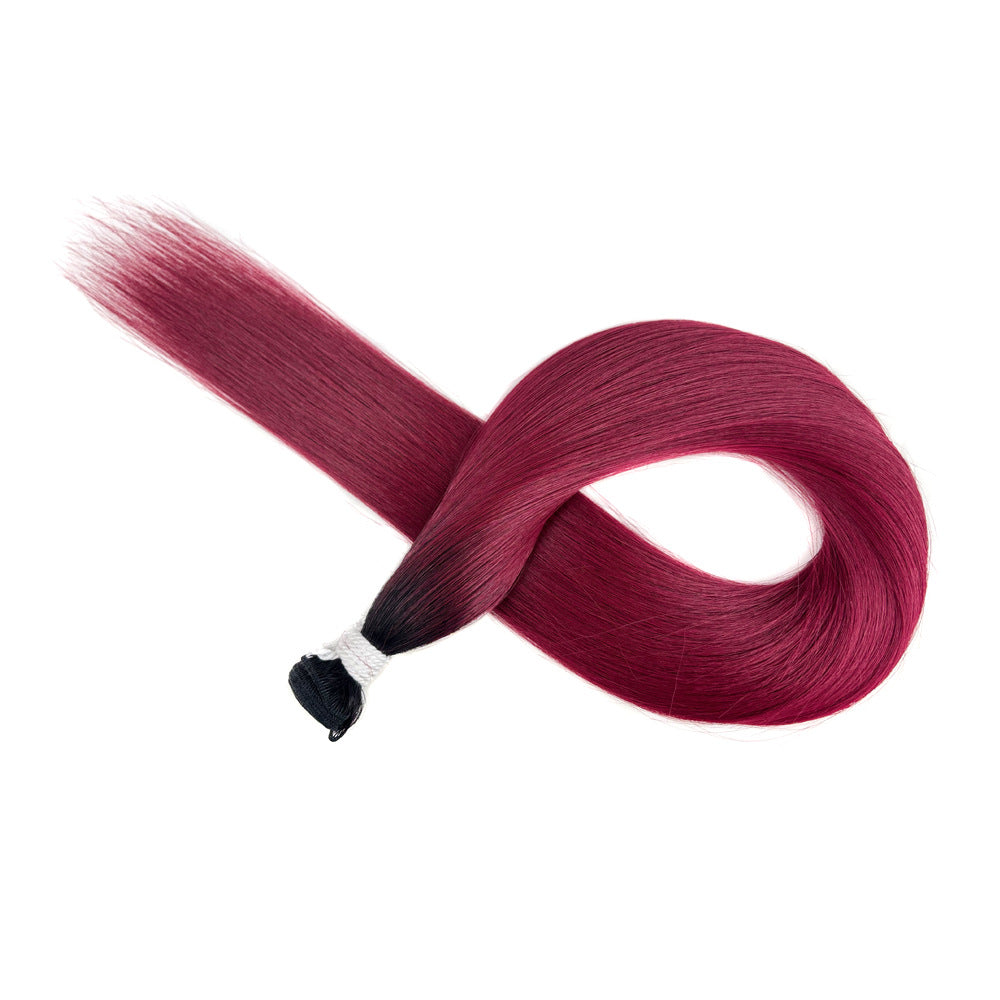 Classy Beautiful African Weft Hair Extension Long Straight Wig