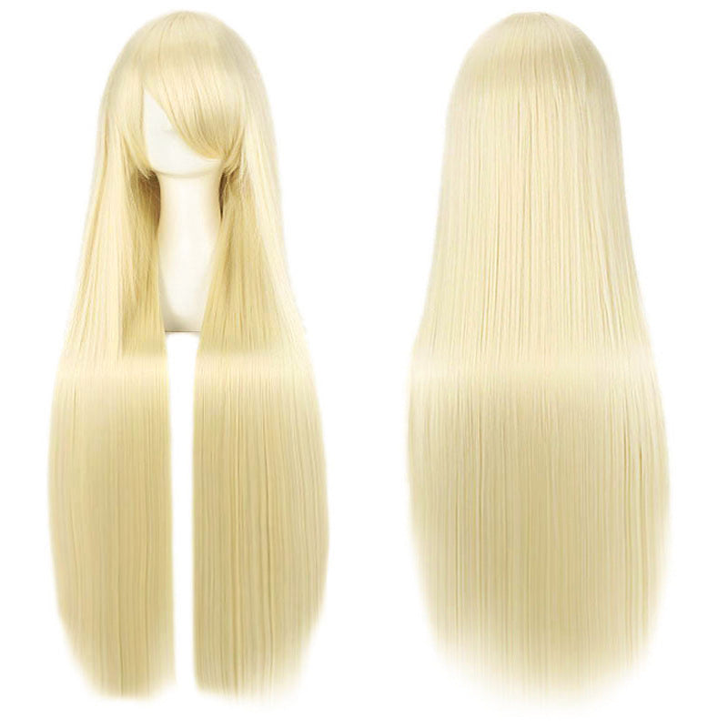 Classic Universal Color Hair Anime Fiber Long Straight Wig