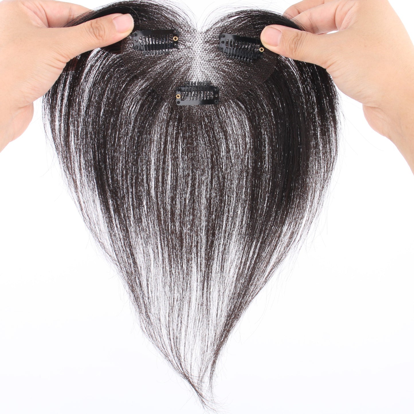Covering Hairline Light Invisible Fluffy Head Real Hair Fetal Wig Bangs