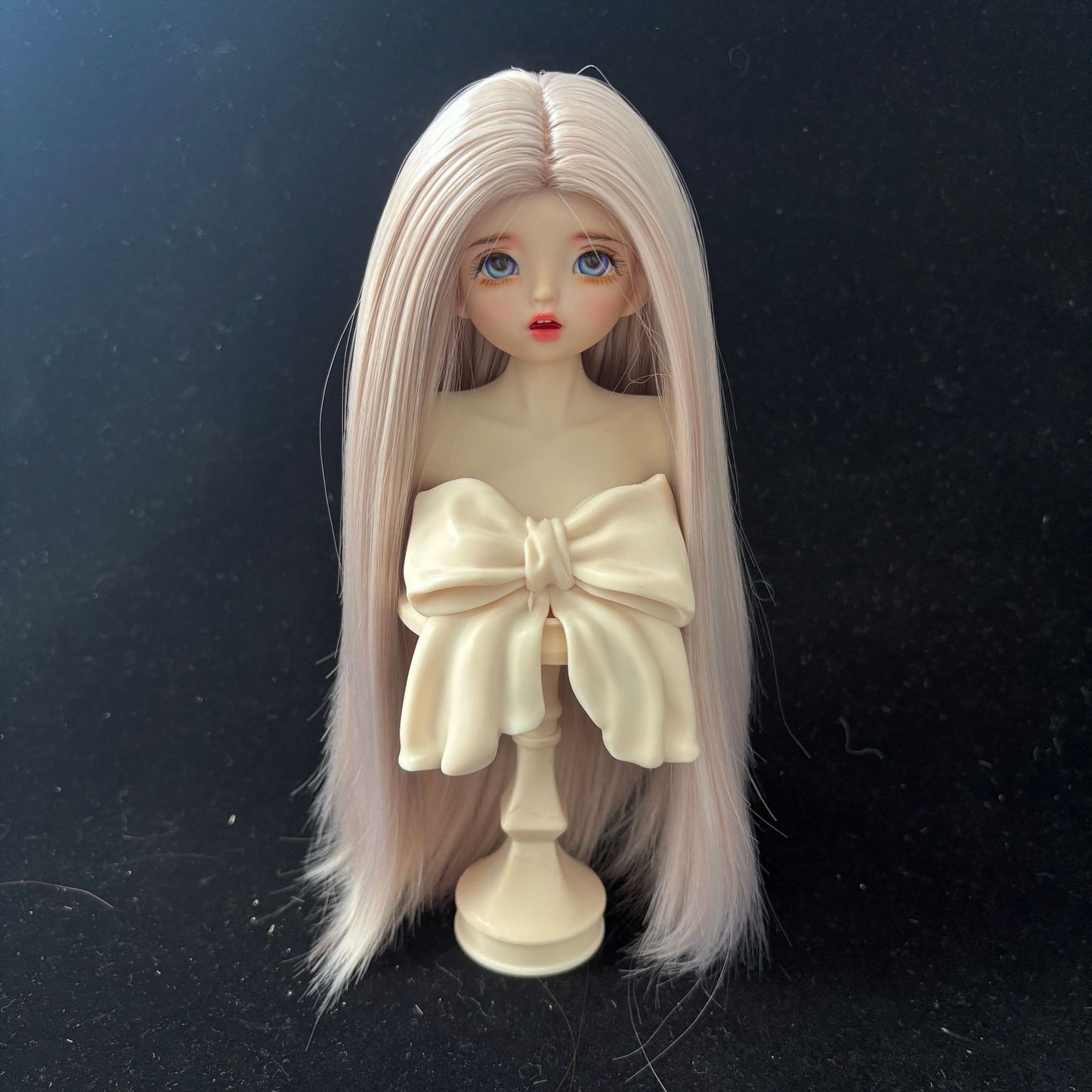 Silk Medium Long Straight Hair Dress Up Cos Wig