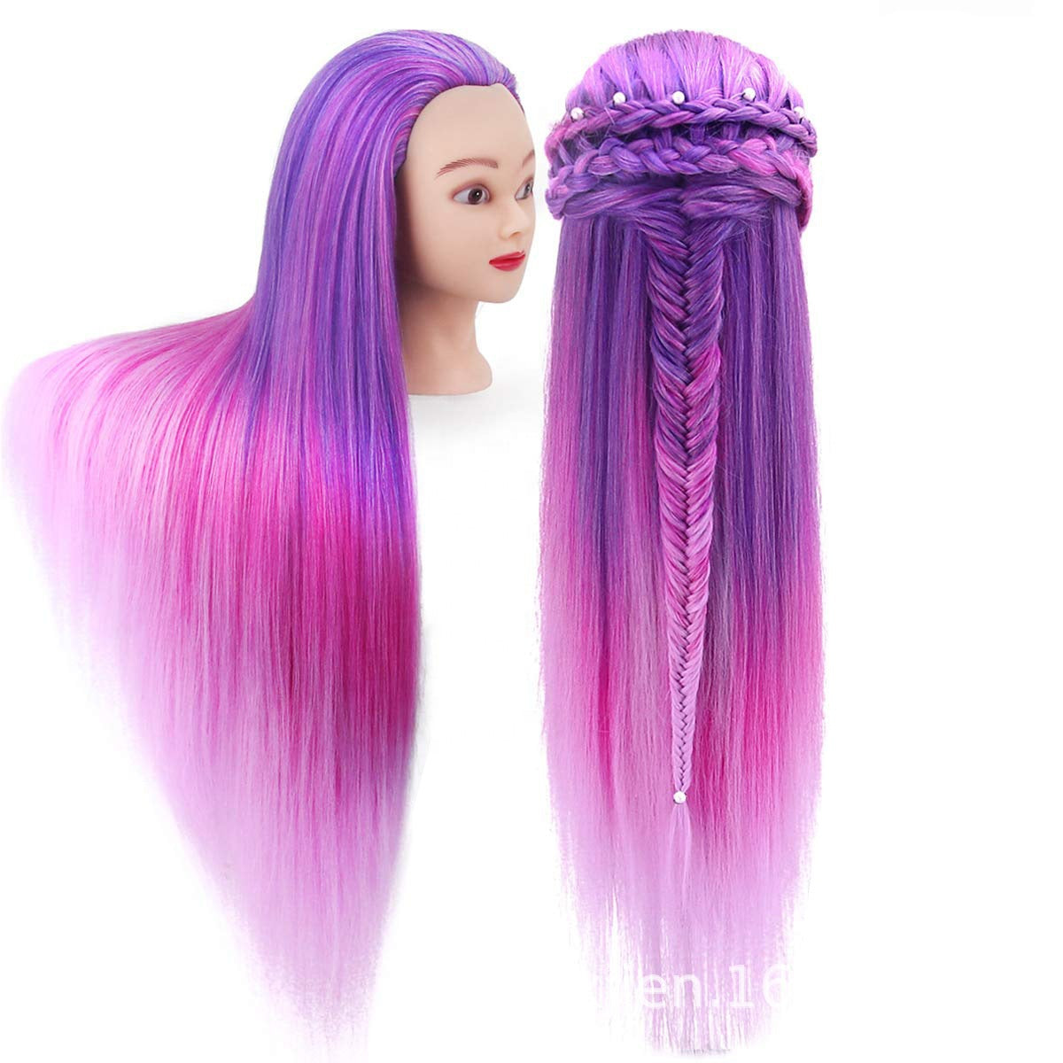 Color Practice Braided Hair Makeup Doll Other Wig