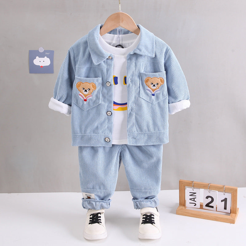 Children's Three-piece Set British Dress Clothing Handsome Boy Years Old Children's Suit