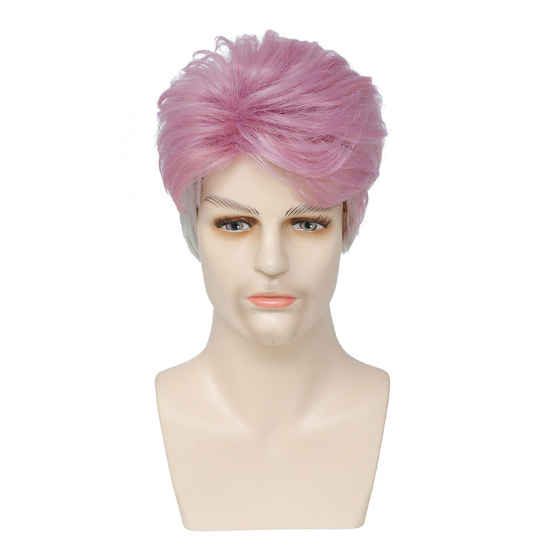 Men's Short Straight Hair Daily Wear Universal Cos Wig