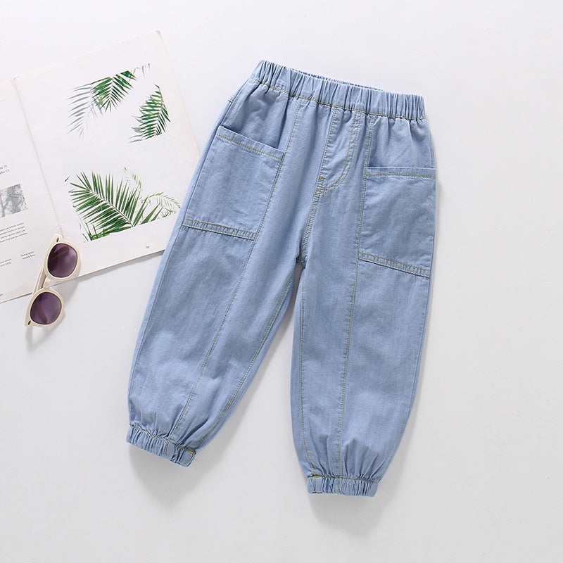 Children's Summer Thin Boys Clothing Cotton Casual Children's Pants