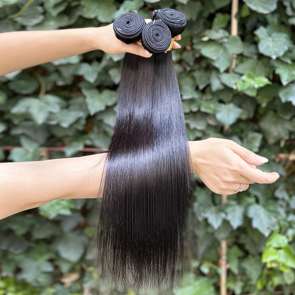 Stylish Classic Cool Casual Strip Human Real Hair Wig