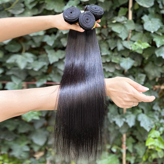 Stylish Classic Cool Casual Strip Human Real Hair Wig