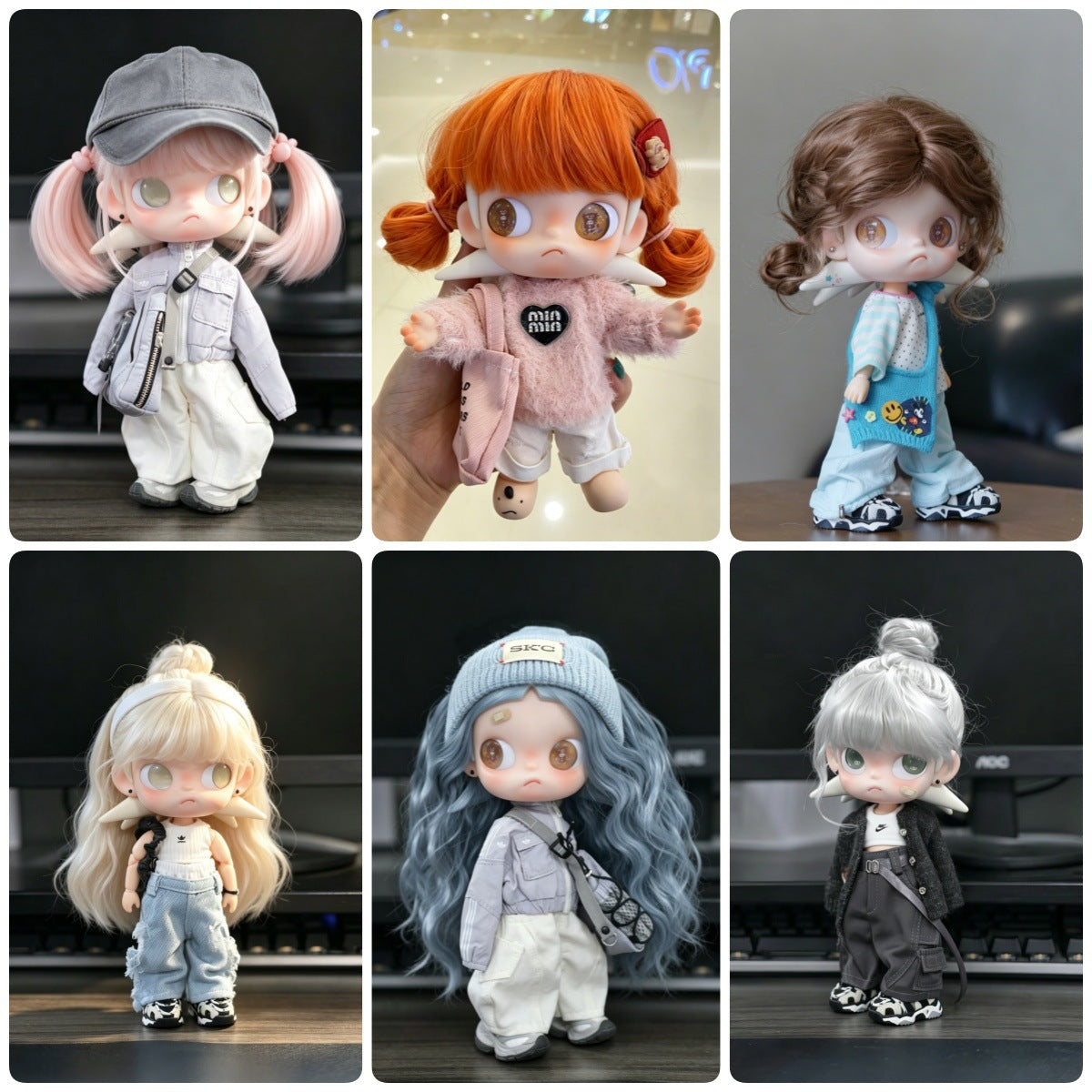 Zi Sister Doll Straight Bangs Water Ripple Comfortable Cos Wig
