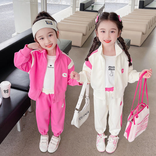 Western Style Trendy Cute Fashion Casual Children's Suit