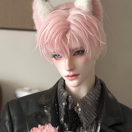 Men's Doll Points Cream Powder Hair Fiber Two-dimensional Cos Wig