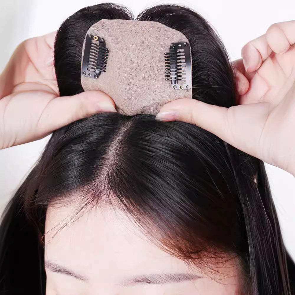 Women's Hairpiece Head Additional Hair Piece Imitation Delivery Long Straight Wig