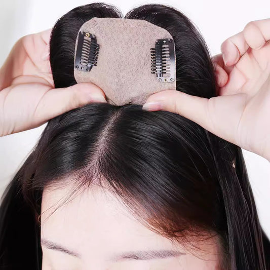 Women's Hairpiece Head Additional Hair Piece Imitation Delivery Long Straight Wig