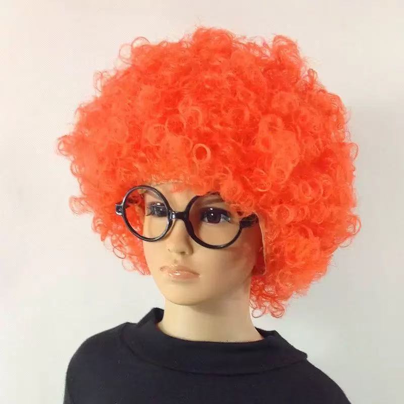 Women's African Small Volume Fluffy Explosion Headgear Cover Chemical Wig Short Curly Hair