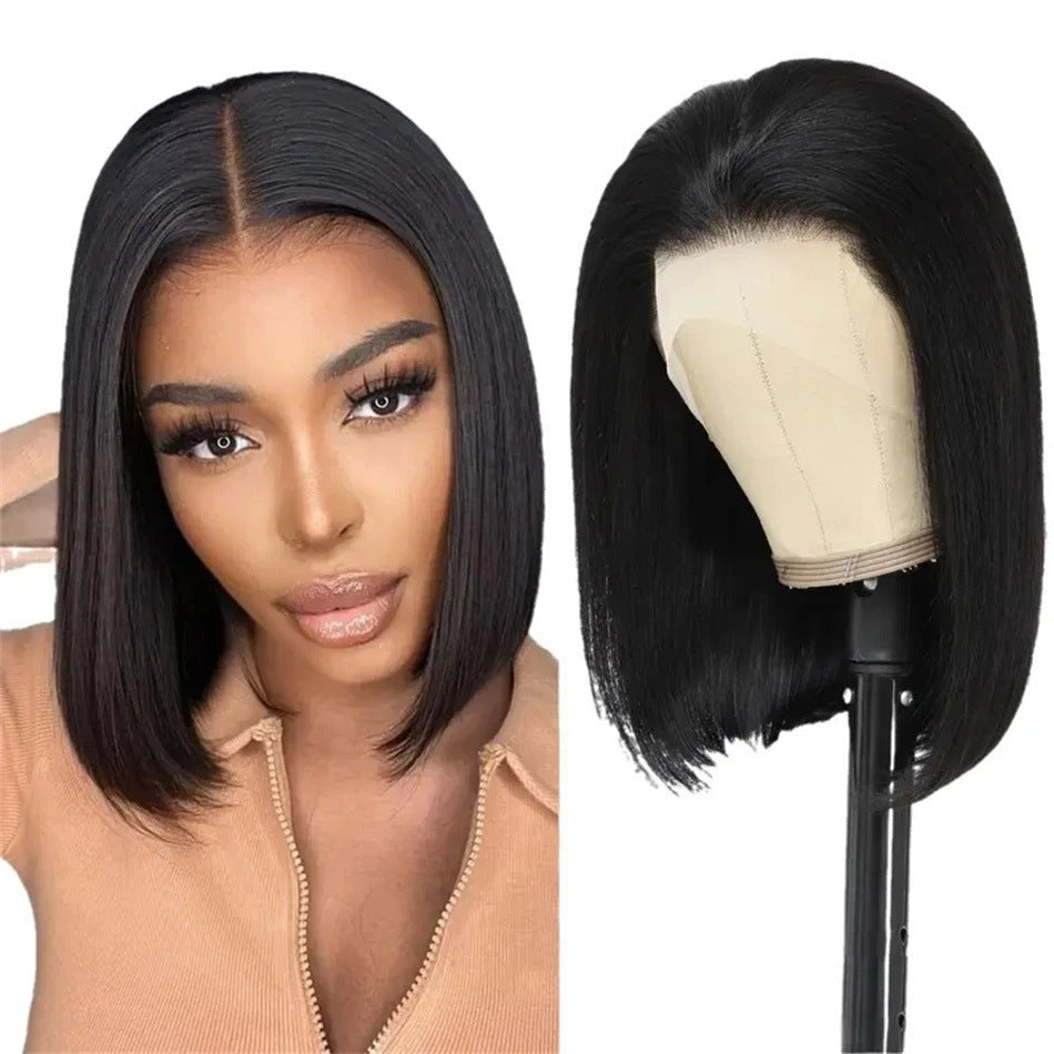 Fashion Stylish Straight Bob Brazilian Human Real Hair Wig