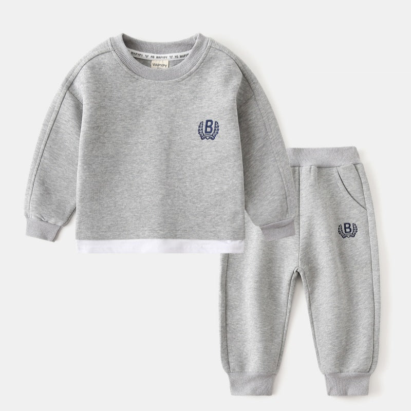 Children's Fashion Korean Set Sweater Sports Pants Children's Suit
