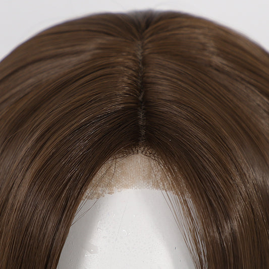 Universal Hand Crocheting Forehead Lace Mid-length Cos Wig