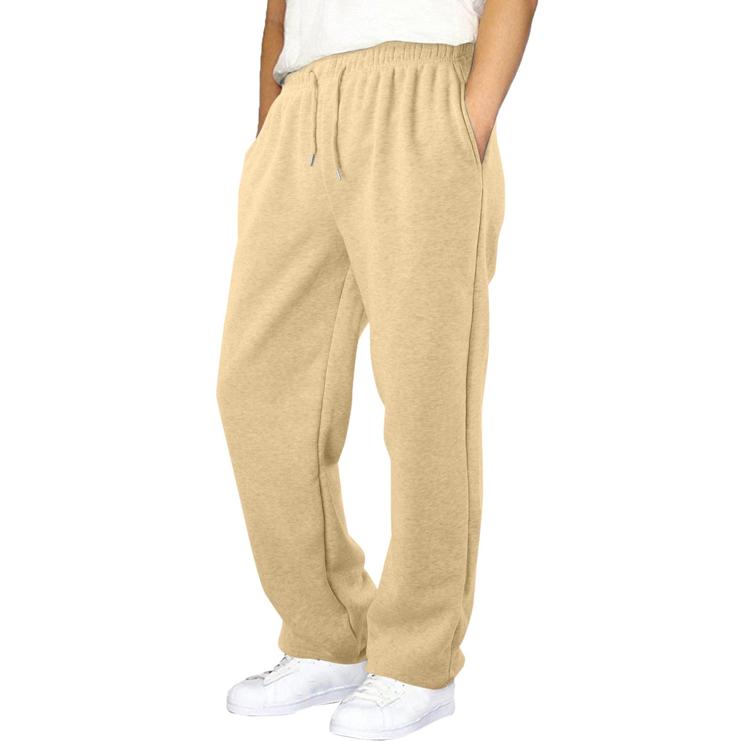 Children's Medium Big Elastic Waistband Drawstring Loose Wide Children's Pants