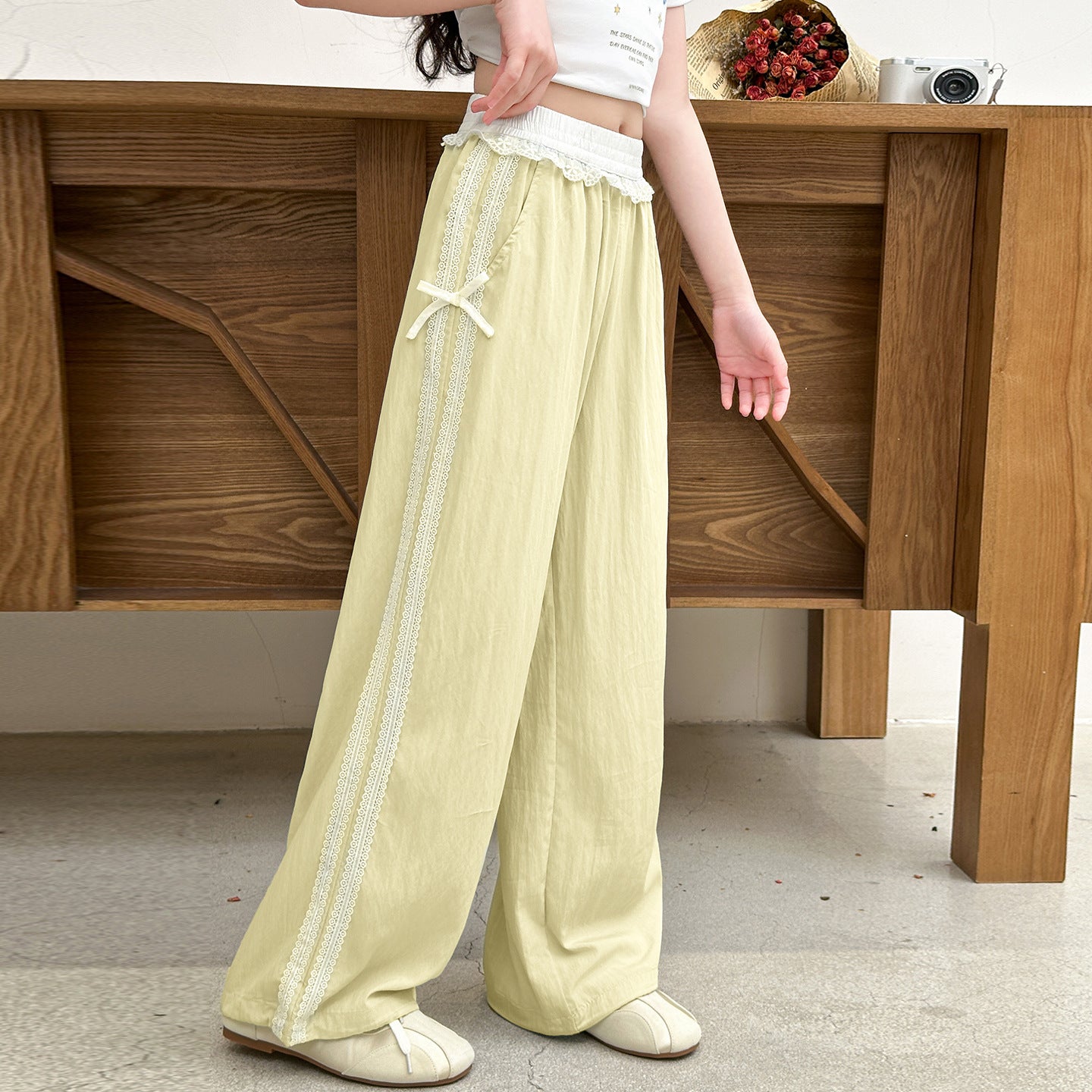 Women's & Children's Trousers Summer Western Style Fashion Casual Teens Thin Children's Pants