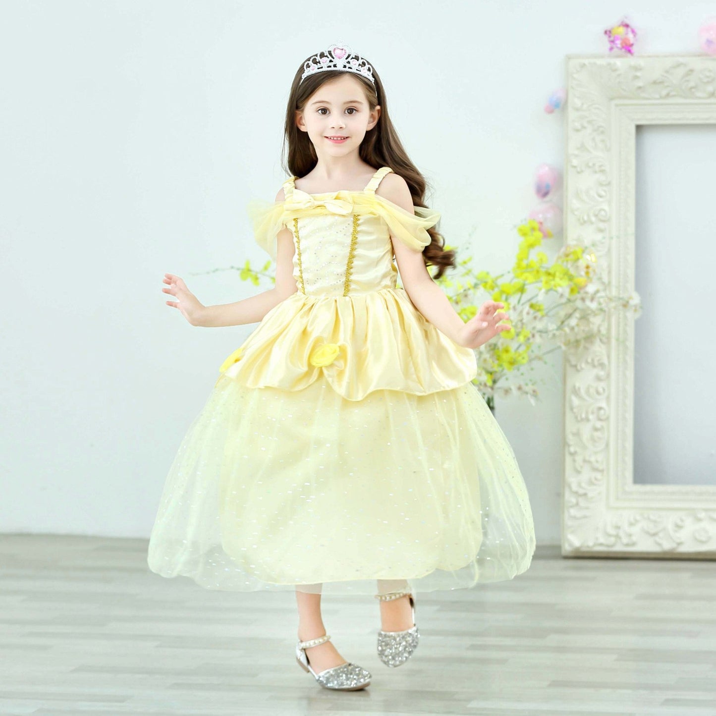 Children's Belle Princess Beauty Beast Bell Halloween Clothing Host Performance Children's Dress
