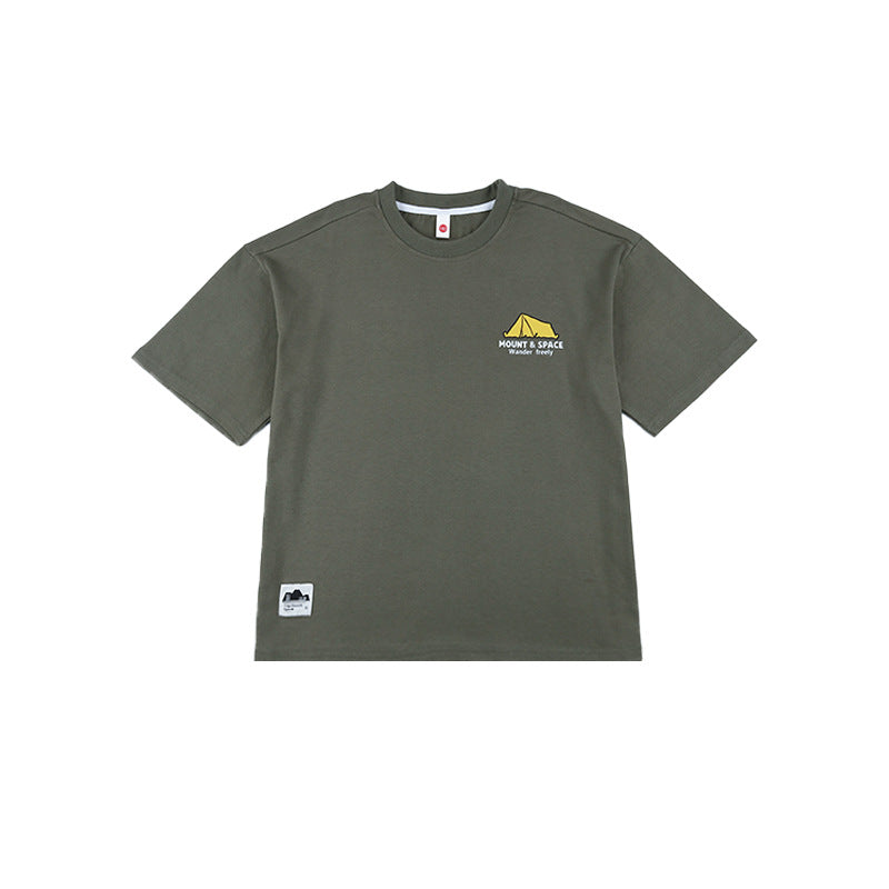 Children's Short-sleeved Summer Mountain Outdoor Camping Style Printed Children's T-shirt